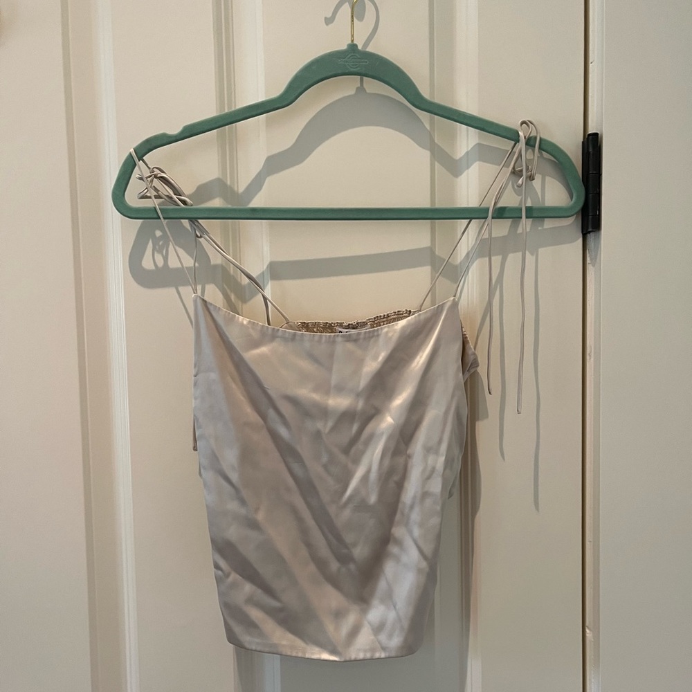 Reformation Lucrezia Silk Top